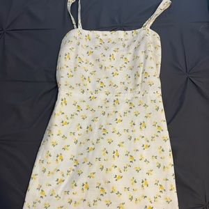 Lemon print summer dress